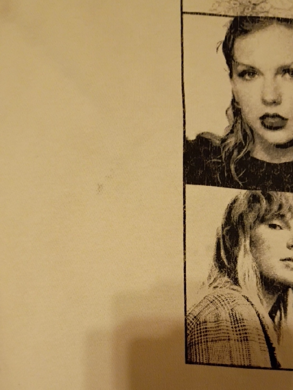 Taylor Swift Cream Pullover Hoodie with Black Text - Picture 5 of 6